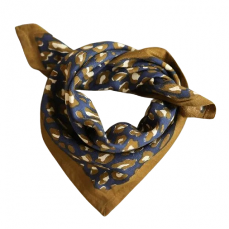Foulard Grand format | Léopard Navy - Bëllemme