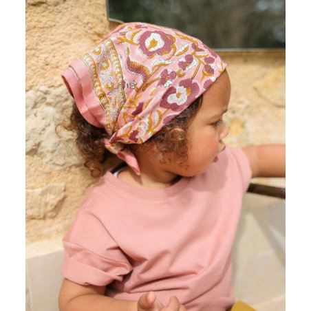 Foulard Petit format | Jaya Rose blush - Bëllemme