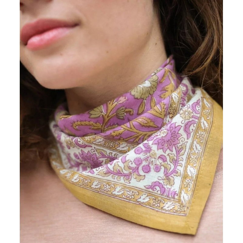 Foulard Petit format | Mina Violette Pistache