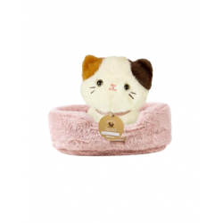 Peluche de 18 cm son panier | Kimi le chat