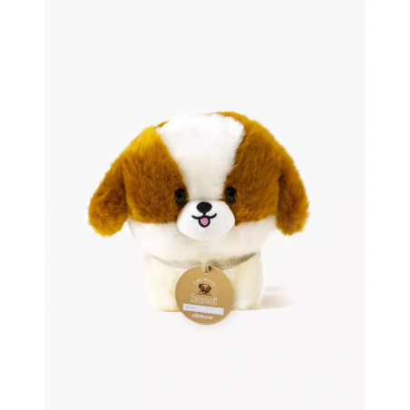 Peluche de 18 cm son panier | Suki le chien - Minikane