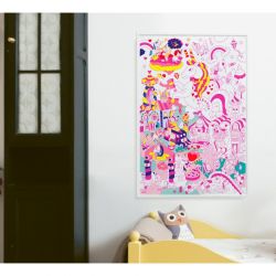Poster à colorier | Lily la licorne