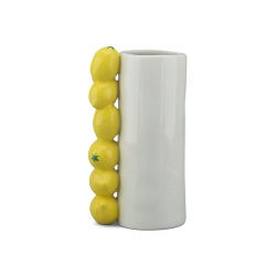 Vase Citron | Blanc et Jaune