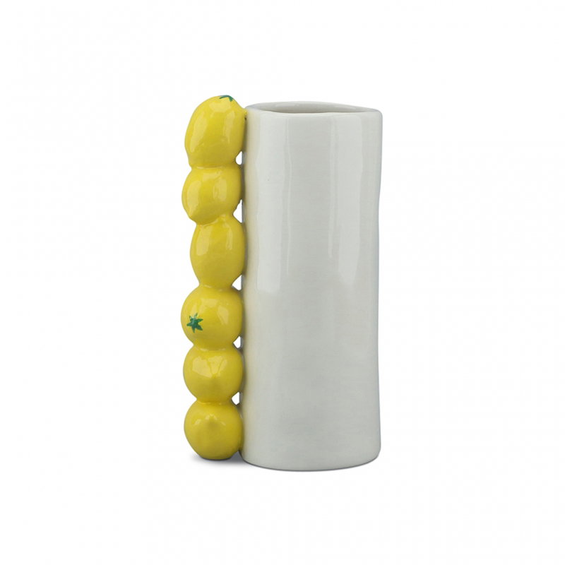Vase Citron | Blanc et Jaune