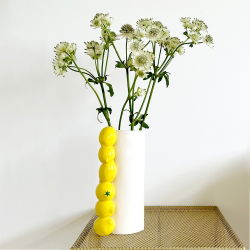 Vase Citron | Blanc et Jaune