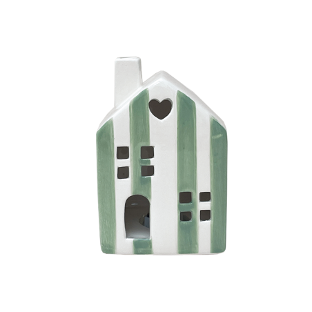 Maisonnette rayée | Matcha - Sélection déco