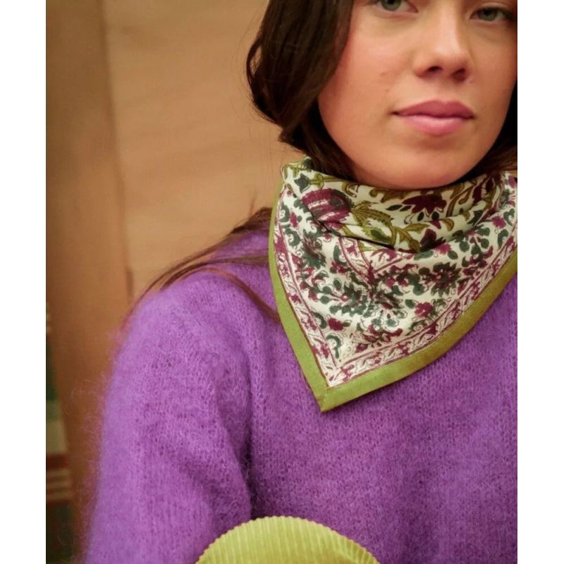 Foulard Petit format | Mina Jaspe améthyste