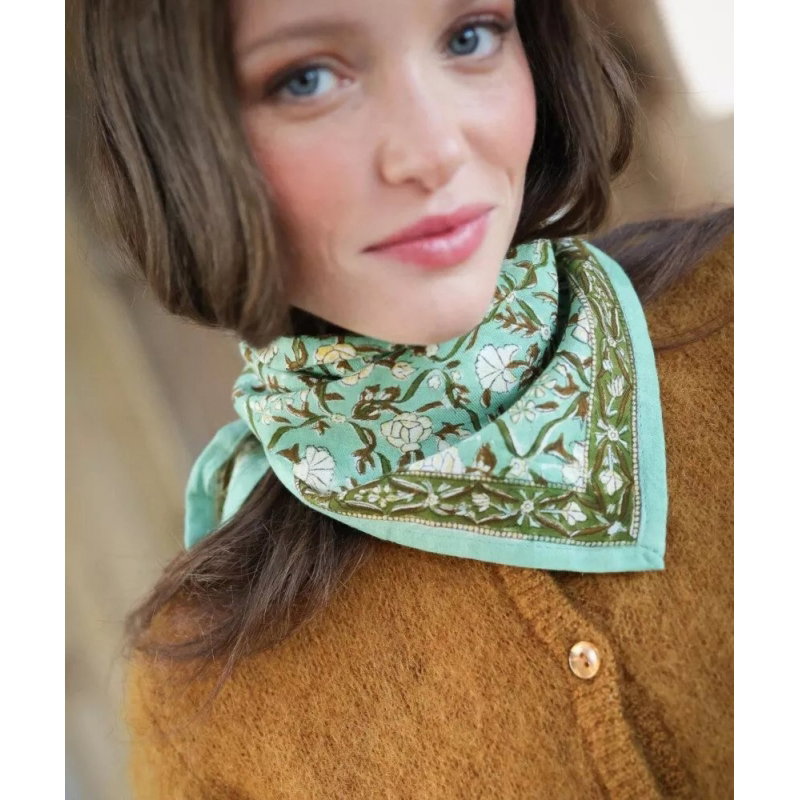 Foulard Petit format | Albertine vert aqua