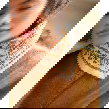 Foulard Petit format | Mina rose poudré - Bëllemme