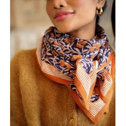Foulard Grand format | Pia navy