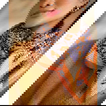 Foulard Grand format | Pia navy - Bëllemme