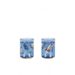 Lot de 2 verres à paillettes | Outer space