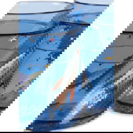 Lot de 2 verres à paillettes | Outer space - Konges Slojd