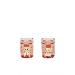 Lot de 2 verres à paillettes | Ciao miao