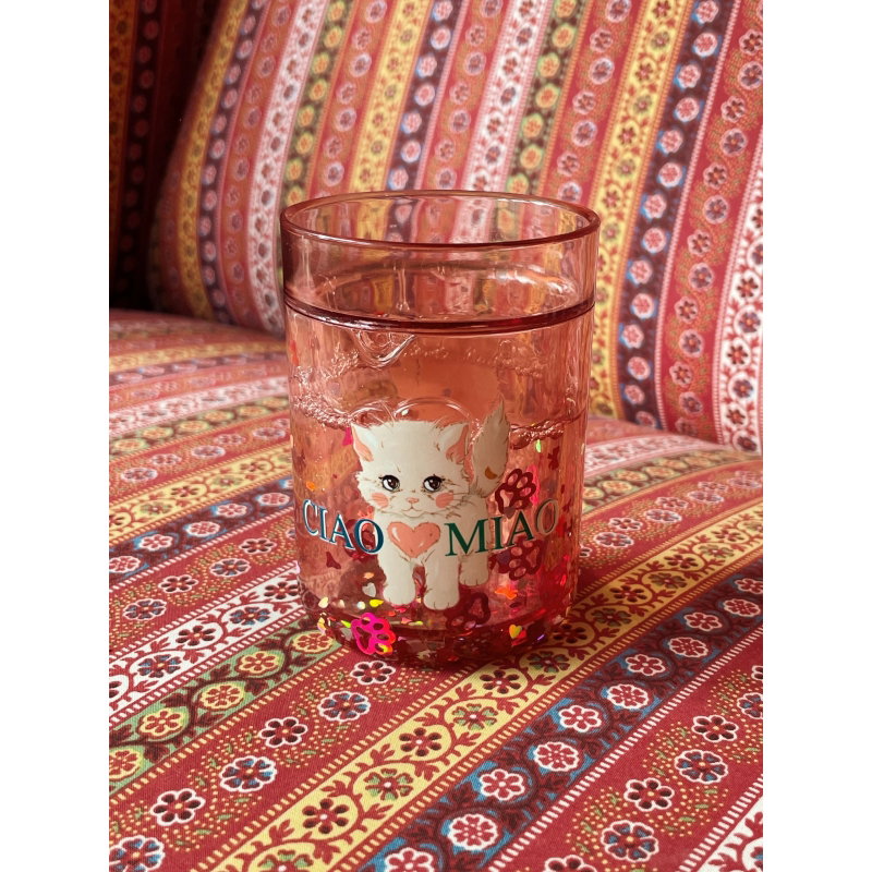 Lot de 2 verres à paillettes | Ciao miao