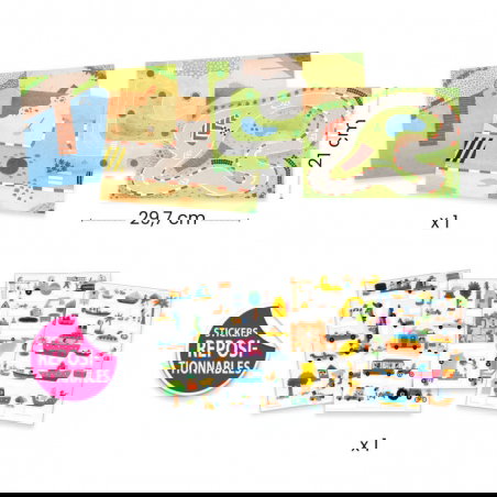 Stickers à relever | Les véhicules - Djeco