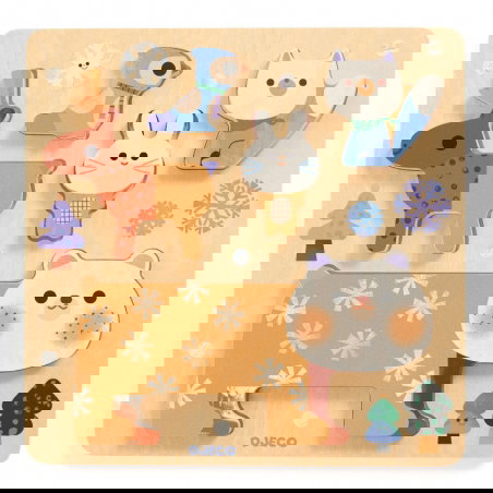 Puzzle relief | WoodyStack - Djeco