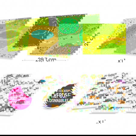 Stickers à relever | Les animaux - Djeco