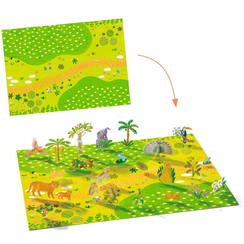 Stickers à relever | Les animaux