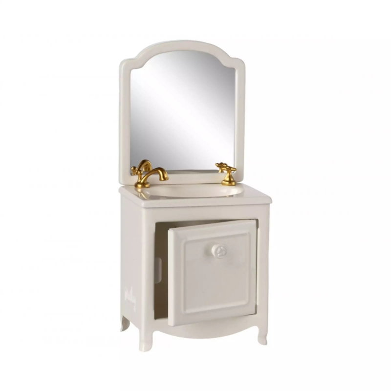 Commode avec lavabo | Blanc cassé