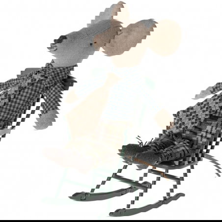 Chaise à bascule pour souris | Vert foncé - Maileg