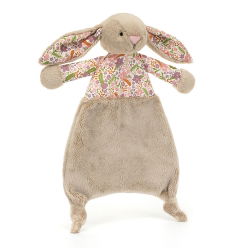 Doudou plat Blossom | Lapin beige