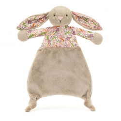 Doudou plat Blossom | Lapin beige