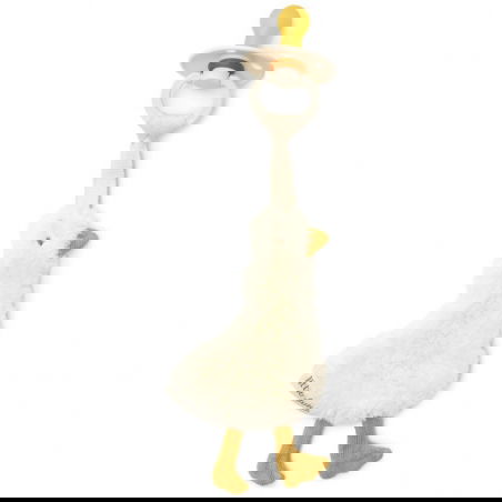 Doudou attache-sucette | Oie - Little Dutch