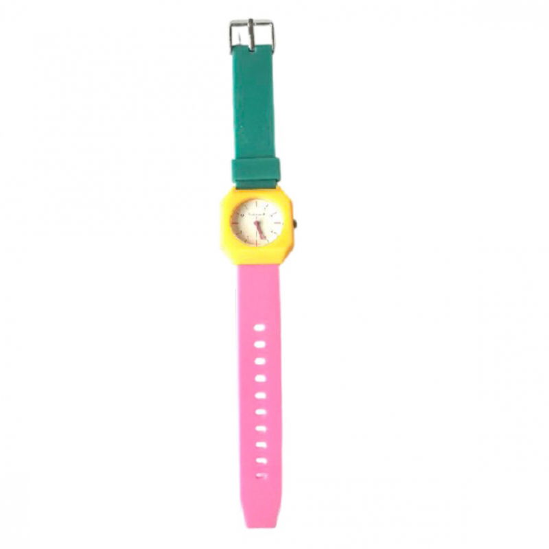 Montre rose et verte