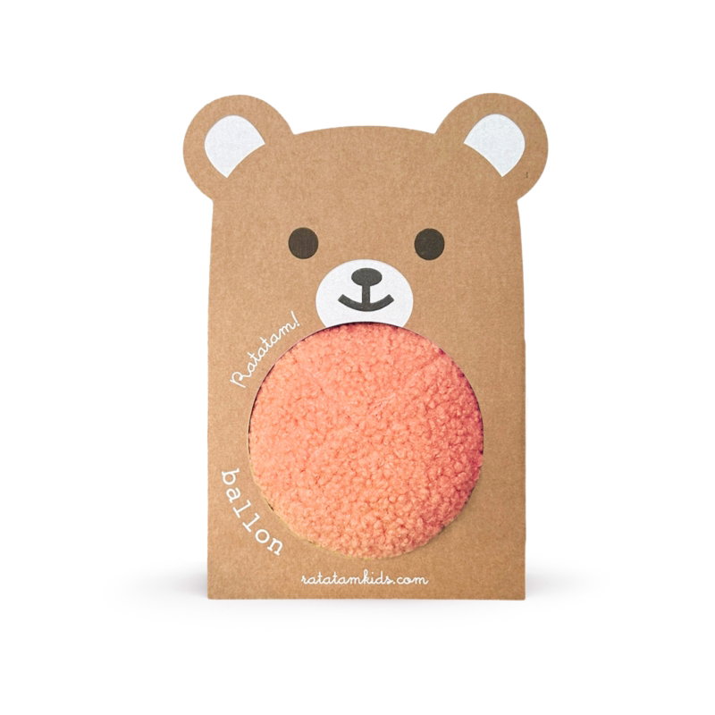 Balle ourson | Rose pêche