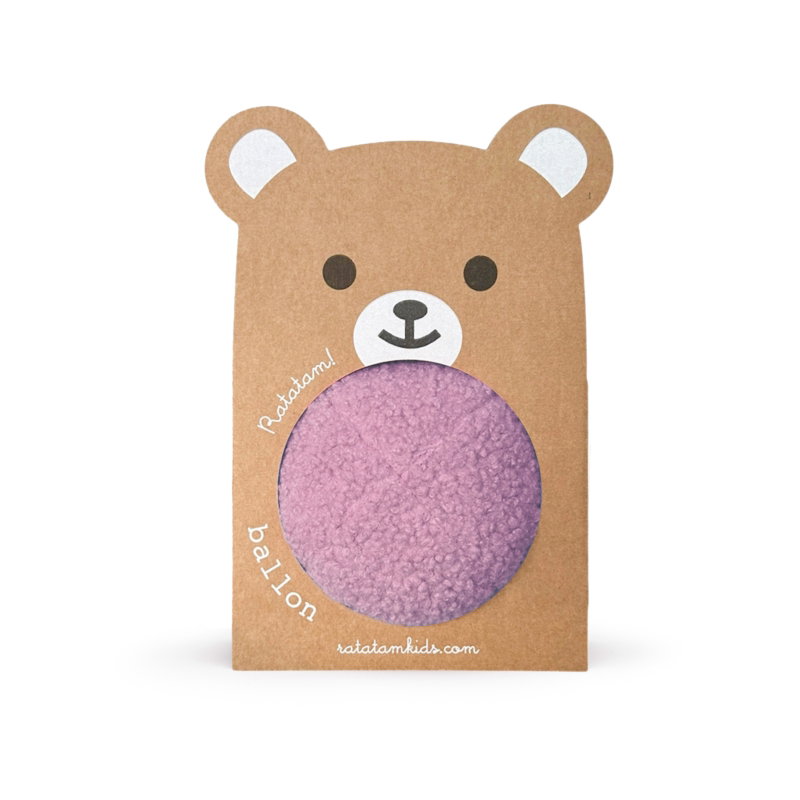 Balle ourson 12 cm | Violet