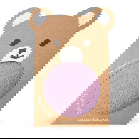 Balle ourson 12 cm | Violet - Ratatam