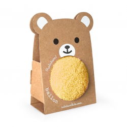 Balle ourson 12 cm | Jaune