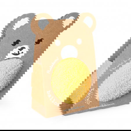 Balle ourson 12 cm | Jaune - Ratatam