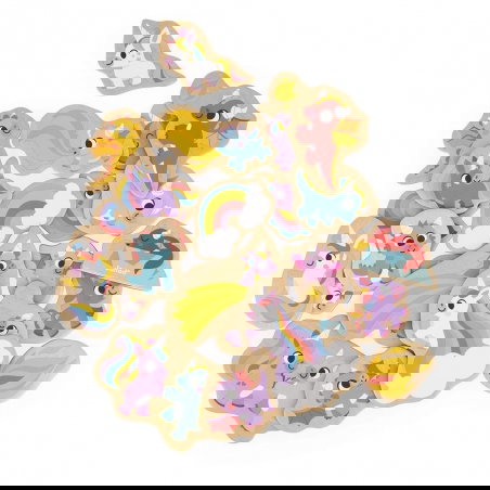 Magnets 24 pièces | Licornes et dragons - Janod