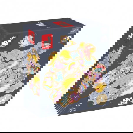 Magnets 24 pièces | Licornes et dragons - Janod