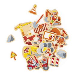 Magnets 24 pièces | Engins de chantier