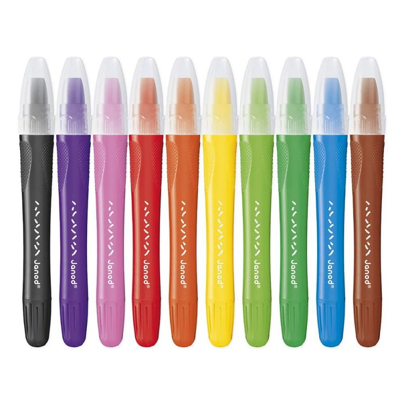 10 crayons gel