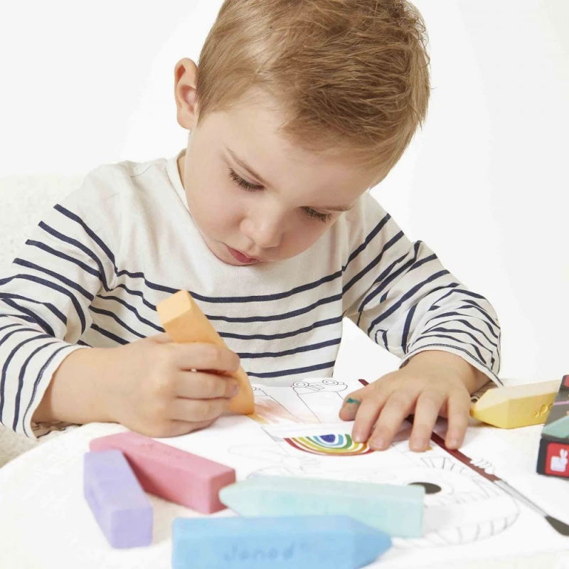 6 craies de trottoir