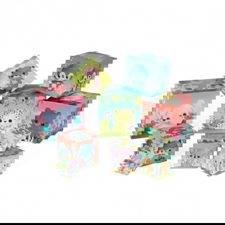 Pyramide carrée | Les animaux tous mignons - Janod