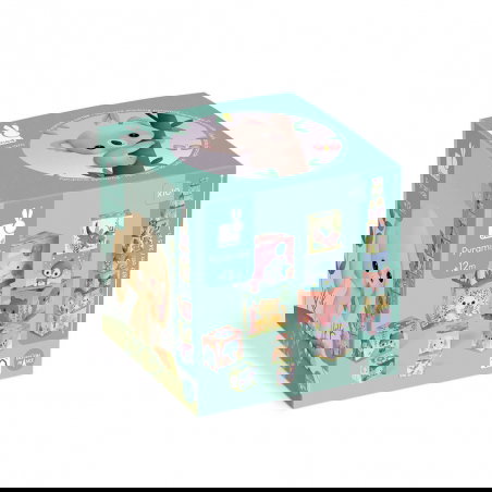 Pyramide carrée | Les animaux tous mignons - Janod