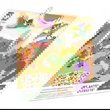 Stickers épais repositionnables | Dinosaures - Janod