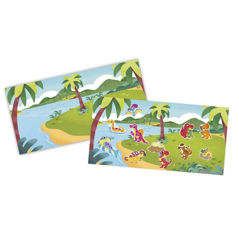 Stickers épais repositionnables | Dinosaures