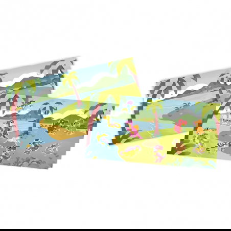 Stickers épais repositionnables | Dinosaures - Janod