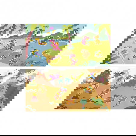 Stickers épais repositionnables | Dinosaures - Janod