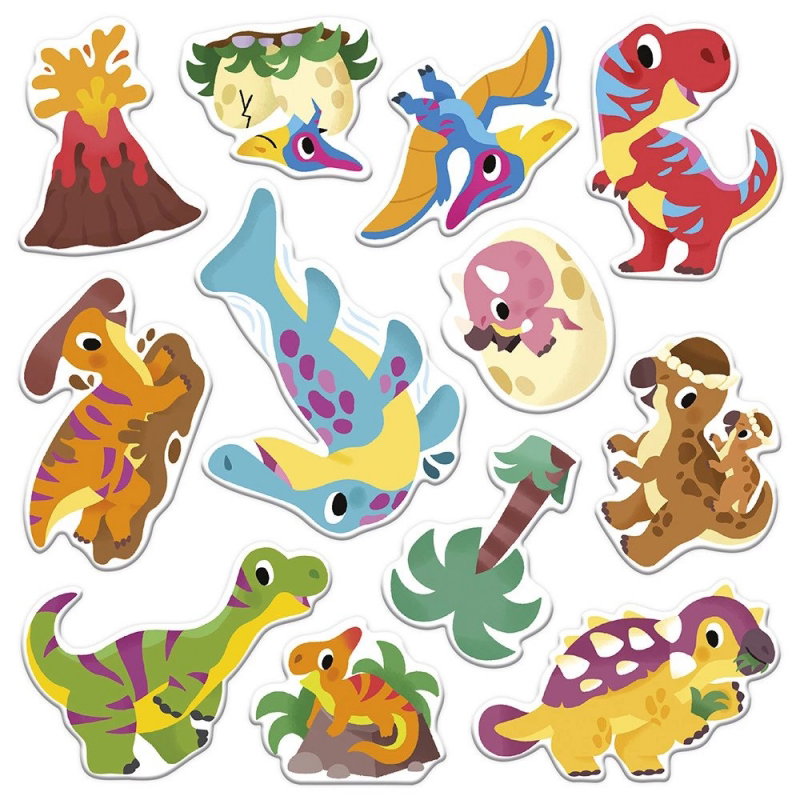 Stickers épais repositionnables | Dinosaures