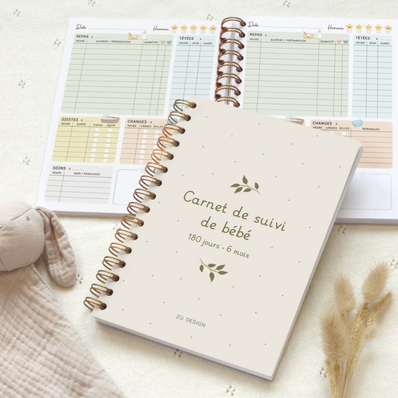 Carnet de suivi de bébé 180 jours