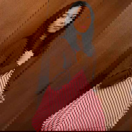 Sac Cabas Elisa | Rayures Tennis Funky Pink - Rose in April