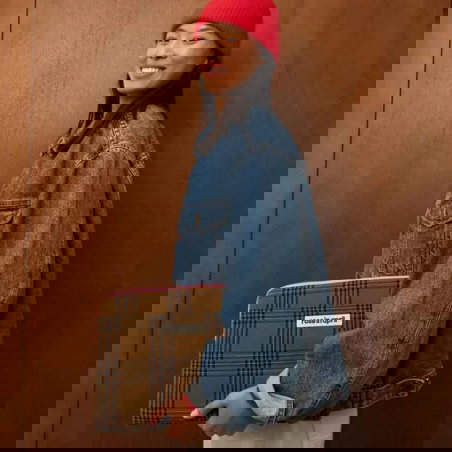 Pochette PC Octave | Tartan - Rose in April