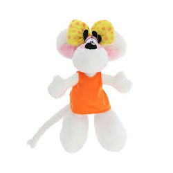Peluche Diddl 30 cm | Robe orange - Diddl